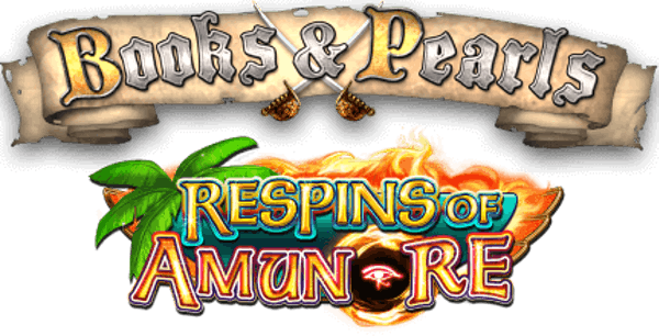 Books and Pearls Respins of Amun Re Slot Logo King Casino