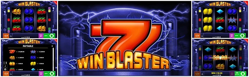 Win Blaster slot logo Gameplay
