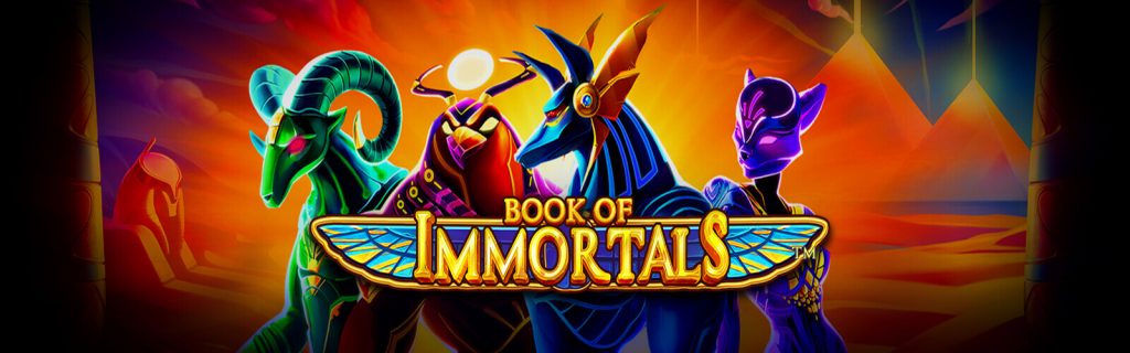 Book of Immortals Online Slots Logo King Casino