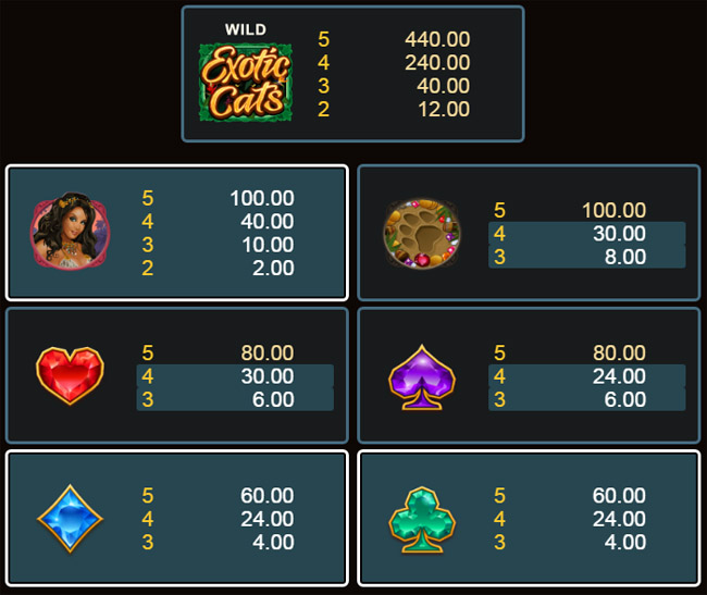 Play Exotic Cats Slot Online - Review & RTP - King Casino