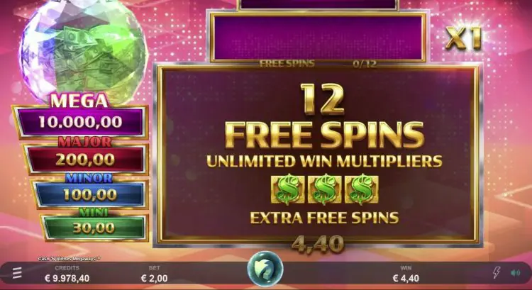 Cash N Riches Bonus Feature King Casino