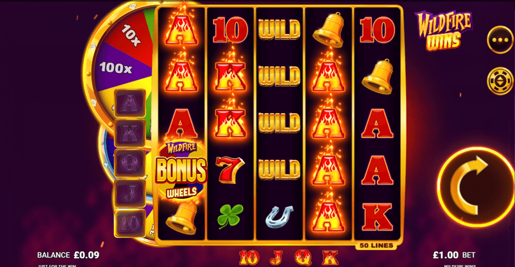 Wildfire Wins Gameplay King Casino