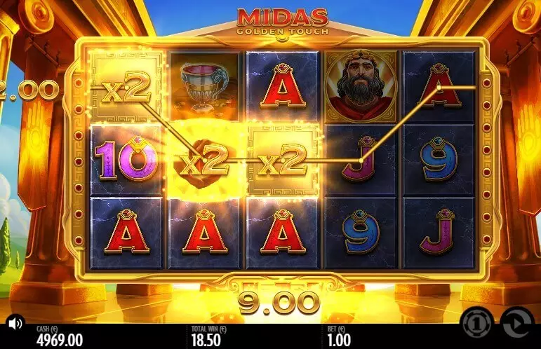 Midas Golden Touch, play it online at PokerStars Casino