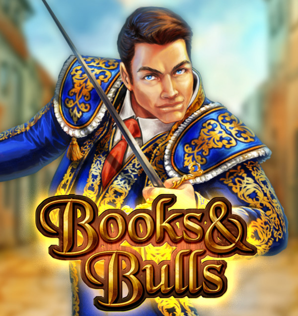 Books and Bulls Slot Logo King Casino