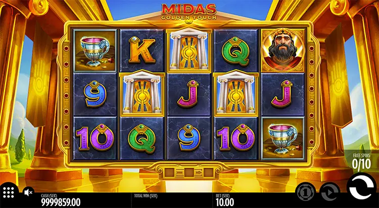 Midas Golden Touch Slot - Play Online at King Casino