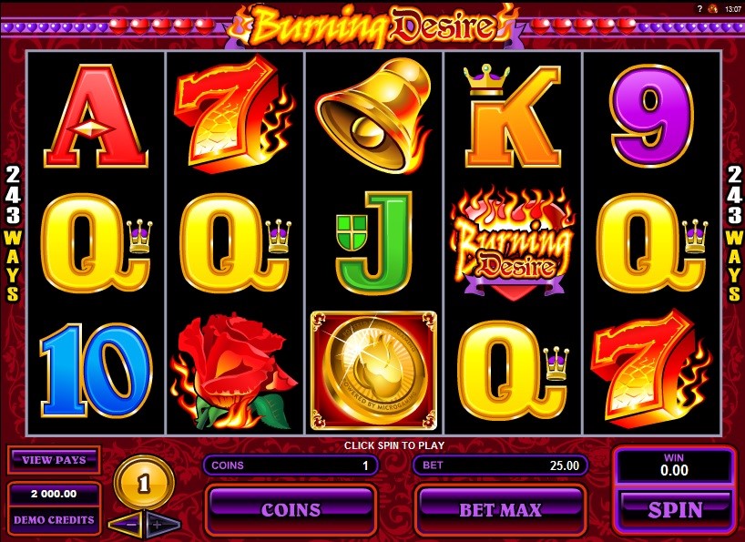 Burning Desire Slot - Play Online at King Casino