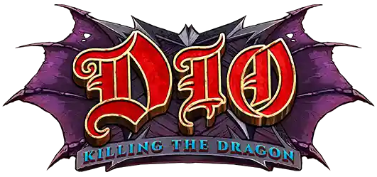 Dio Killing the Dragon Slot Logo King Casino