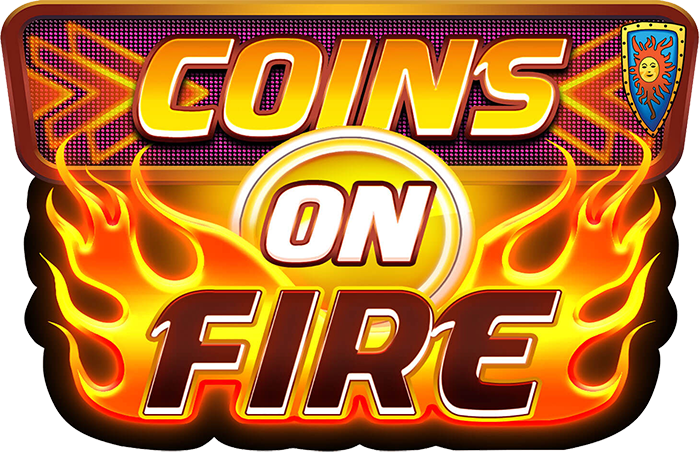 Coins on Fire Slot Logo King Casino