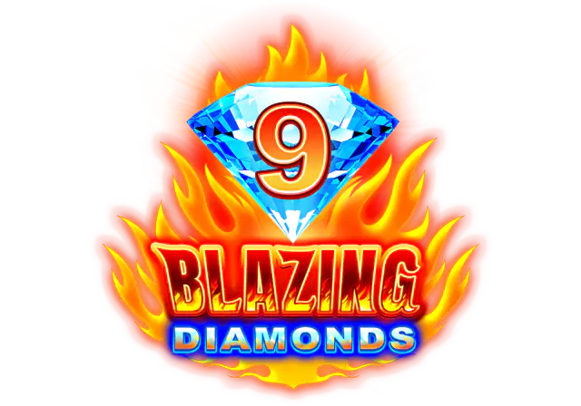 9 Blazing Diamonds Slot Logo King Casino