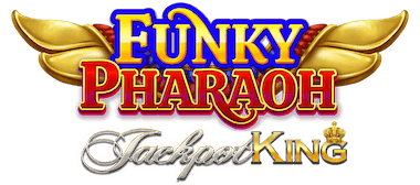 Funky Pharaoh Jackpot King Slot Logo King Casino