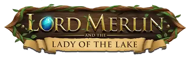 Lord Merlin And The Lady of The Lake Slot Logo King Casino