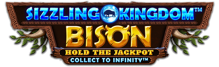 Sizzling Kingdom Bison Slot Logo King Casino