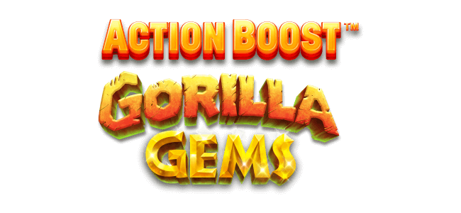 Action Boost Gorilla Gems Slot Logo