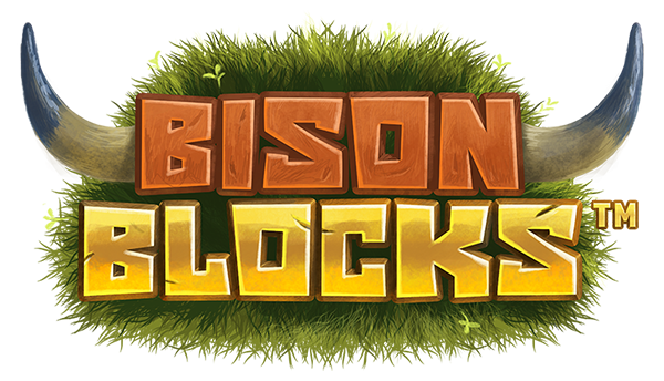 Bison Blocks Slot Logo King Casino