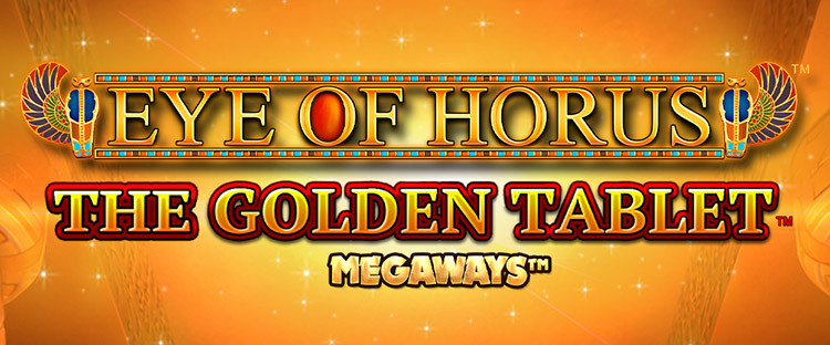 Eye of Horus The Golden Tablet Megaways Slot Logo King Casino