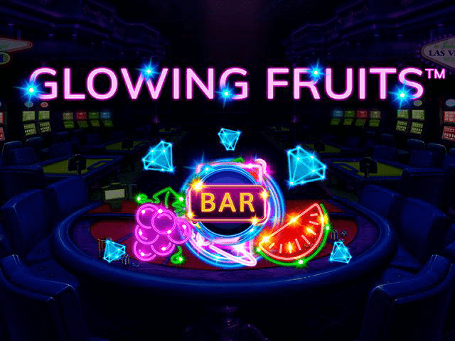 Glowing Fruits Slot Logo King Casino